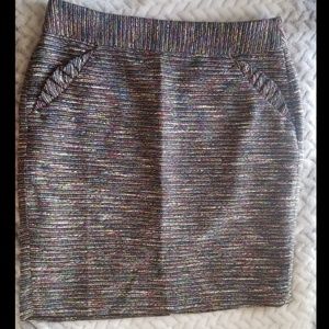 Loft Twead Rainbow Pencil Skirt